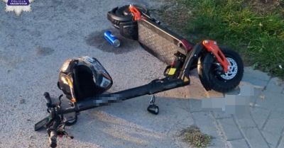 12-latek na hulajnodze zderzył się z ciągnikiem